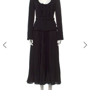 Self-Portrait Black Midi Dress